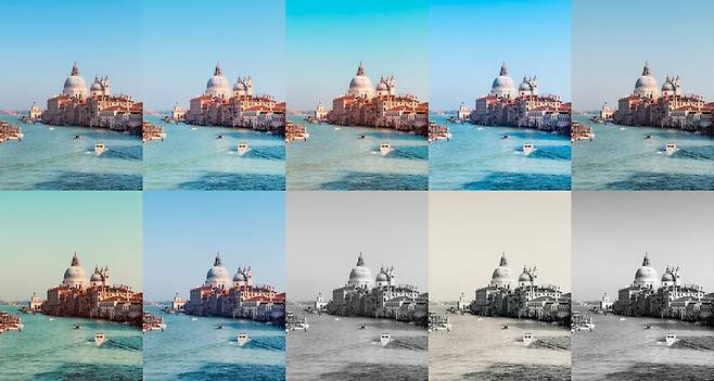 색감에 따라 사진은 느낌이 달라진다. 김성주 제공