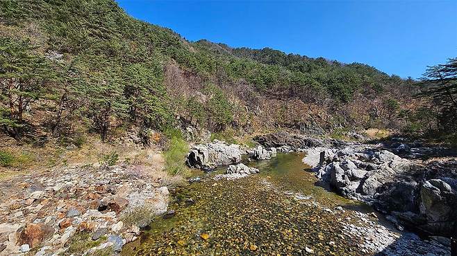 왕피천 생태·경관보전지역 핵심구역 왕피리 인근