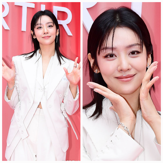 차주영이 화사한 수트핏으로 ‘성수동 퀸카’의 존재감을 드러냈다. 사진=김영구 기자