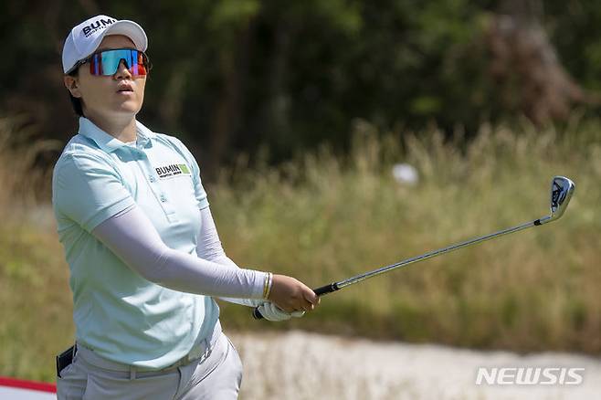 [갤러웨이=AP/뉴시스] 미국여자프로골프(LPGA) 투어의 이정은. 2024.06.08.