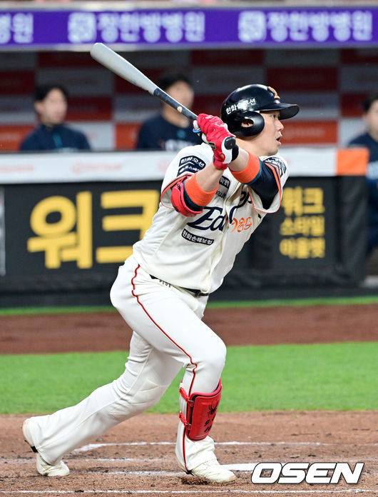[OSEN=최규한 기자] 한화 하주석. 2025.04.18 / dreamer@osen.co.kr