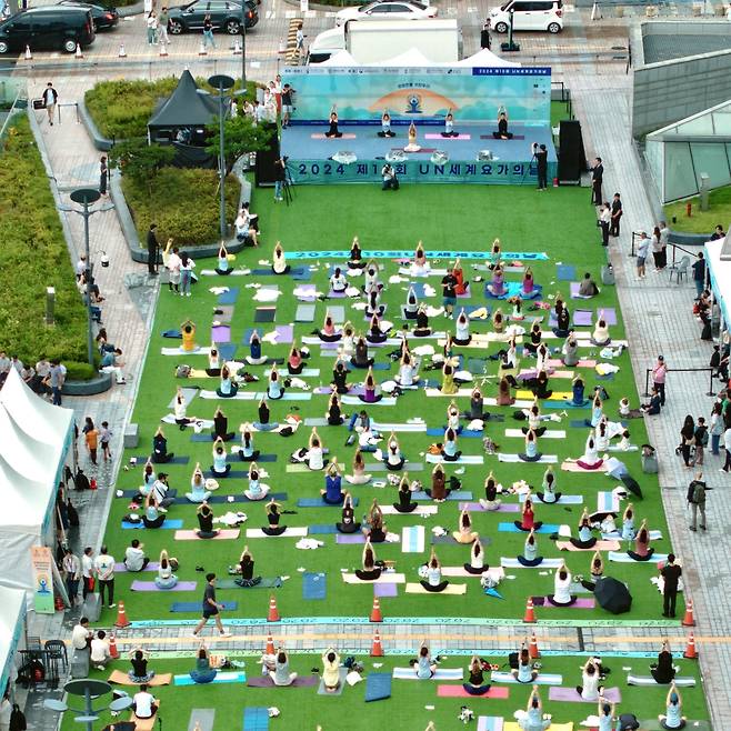 작년 요가의 날 행사 장면 [대한요가회 제공. 재판매 및 DB 금지]