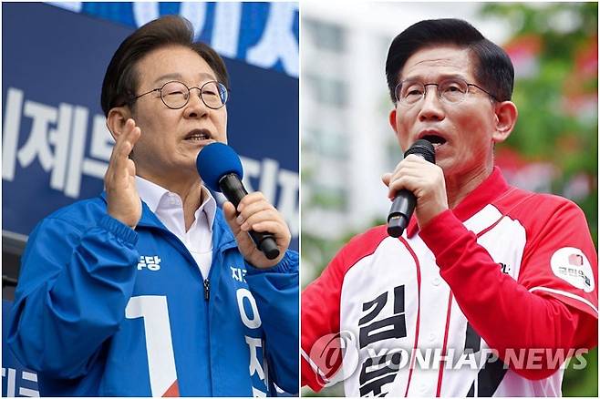 이재명(왼쪽)-김문수 대선후보 [연합뉴스 자료사진]