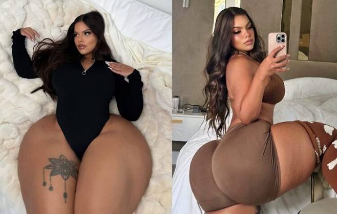 힙둘레 140cm(55인치)에 달하는 플러스 사이즈 모델이 "변기가 몸을 감당하지 못한다"며 공공장소에서 두 차례나 변기를 부순 경험을 고백해 화제를 모으고 있다. [사진=SNS]