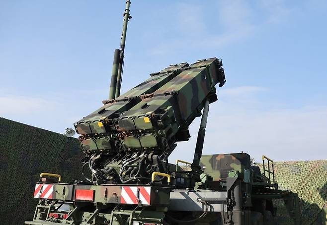 지난 2022년 12월 28일 서울 공군 제3미사일방어여단 8787부대에 패트리엇 미사일이 배치돼 있다. 연합뉴스