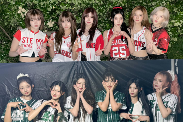 커스텀 의상을 입고 대학 축제를 찾은 엔믹스-아이브 / 소셜미디어