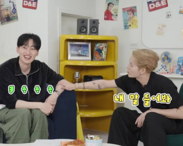 은혁과 잭슨이 술을 마시며 솔직한 입담을 과시했다. / 유튜브 '동해물과 백두은혁' 캡처