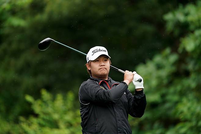 1타 차 선두로 최종라운드를 맞게 된 품 삭산신. [사진=코오롱 한국오픈 조직위 제공]