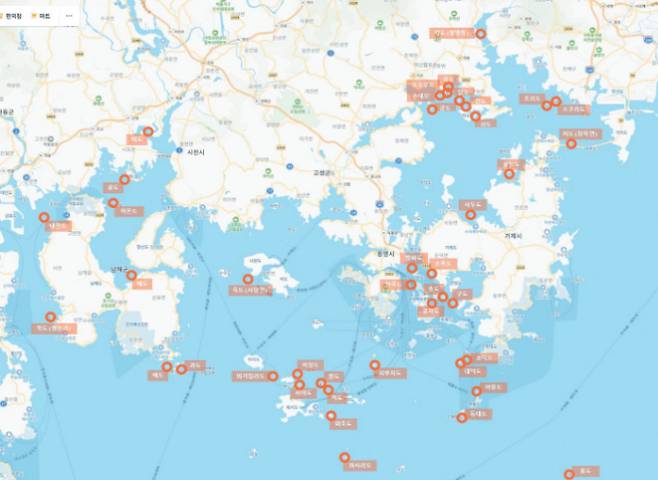 유인섬이었다가 무인섬이 된 41곳. 경남연구원 제공