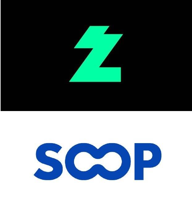 네이버 치지직과 SOOP 로고. 뉴스1