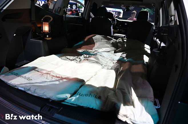 폭스바겐코리아가 26일 인천 중구 스튜디오파라다이스에서 대형 SUV '신형 아틀라스'가 공개하고 있다./사진=이명근 기자 qwe123@