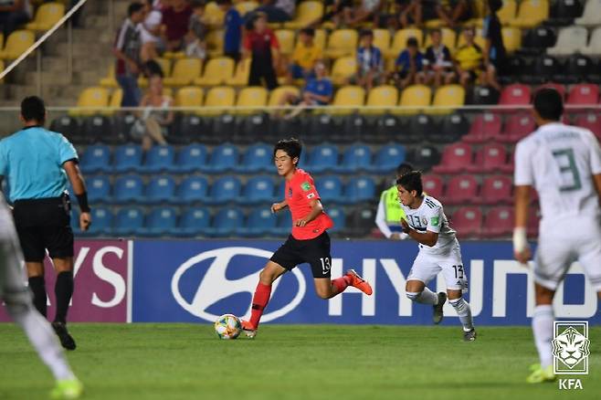 2019년 U-17 월드컵 멕시코전. 사진제공=한국프로축구연맹