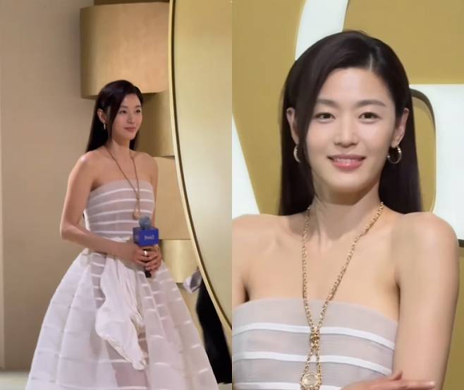 전지현, 시스루 드레스로 눈부신 아우라 발산 (출처: 전지현 인스타그램)