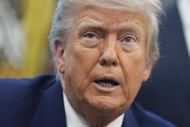 도널드 트럼프 미국 대통령. 워싱턴=AP 뉴시스
