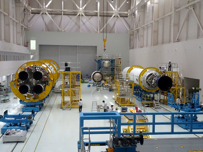 누리호 4호기 단조립 현장 이미지. 우주항공청 제공