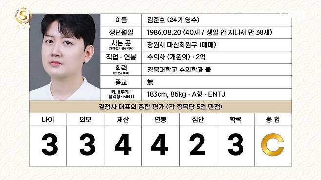 결정사 A,B,C등급 받은 남자들 스펙