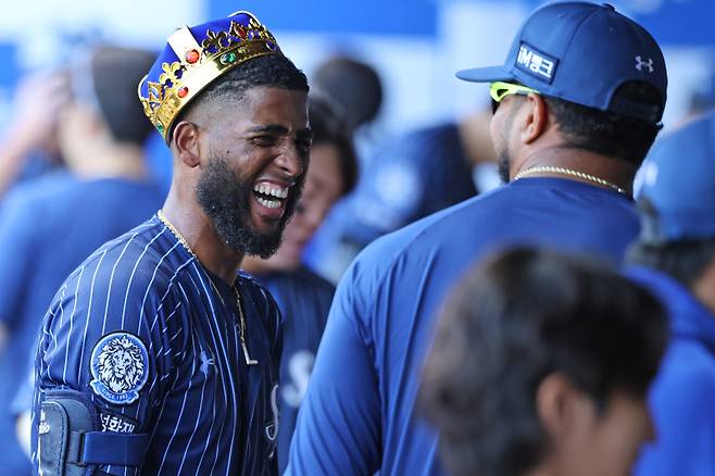 25일 대구 KIA전에서 끝내기 홈런을 터뜨린 삼성 디아즈. 구단 제공