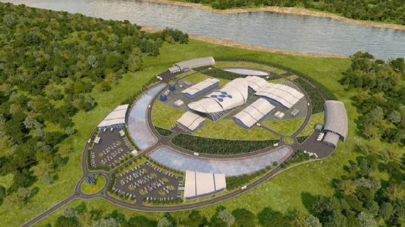 소형모듈원전(SMR) 플랜트 가상 조감도 [사진=두산중공업]