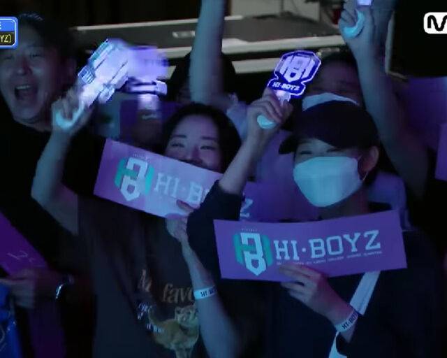 신시아와 한예지가 하이보이즈를 응원하러 와 눈길을 끌었다. / Mnet '엠카운트다운' 캡처