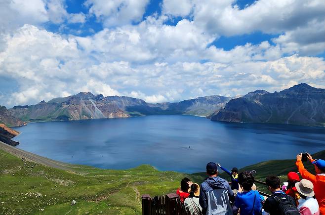 백두산 천지[함영훈 기자]