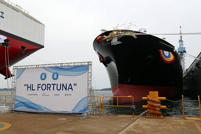 포스코그룹 최초 액화천연가스(LNG) 전용선 ‘HL FORTUNA’  [포스코인터내셔널 제공]