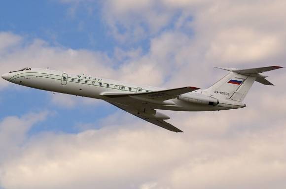 러시아군이 운용하는 군용 수송기인 Tu-154 자료사진