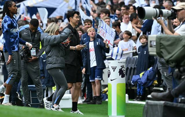 손흥민(가운데). /AFPBBNews=뉴스1