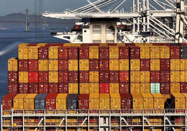5월 20일(현지시간) 미국 캘리포니아주 오클랜드 항구 [AFP 연합뉴스 자료사진. 게티이미지. 재판매 및 DB 금지]