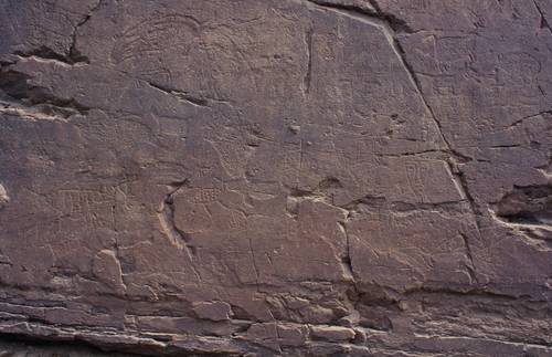 반구대 암각화 암각화 서쪽면 하부 미술사학자인 강우방 일향한국미술사연구원장 기증 자료 [국립문화유산연구원 제공. 재판매 및 DB 금지]