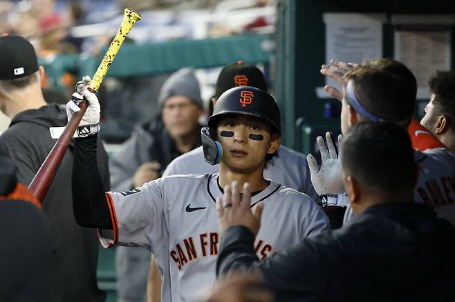 샌프란시스코 자이언츠 이정후는 최근 7경기 연속 안타 행진을 이어 가고 있다. Imagn Images연합뉴스