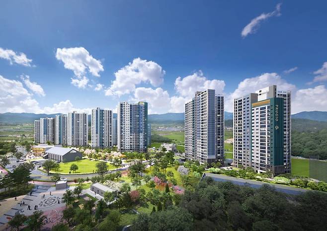 용인 푸르지오 원클러스터 2·3단지 투시도