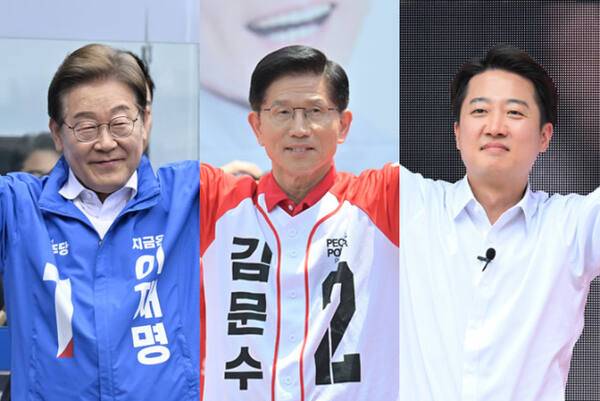 경기도에 연고를 둔 세 명의 후보가 유력 대선주자로 뛰고 있는 가운데 이들의 공약 속에 경기도의 숙원 사업은 얼마나 담겼을까. 사진은 왼쪽부터 이재명 더불어민주당 대선 후보, 김문수 국민의힘 후보, 이준석 개혁신당 후보. 경기일보DB