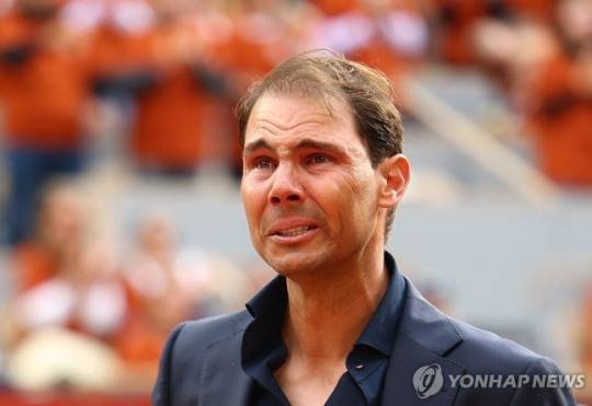 울컥한 나달 / 사진=연합뉴스