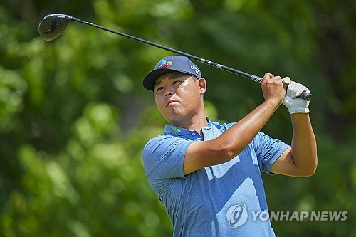 김시우의 티샷. / 사진=연합뉴스