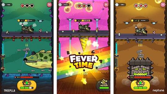 모바일 게임 '드드드드릴' 게임 화면. 자료 제공 : 넵튠