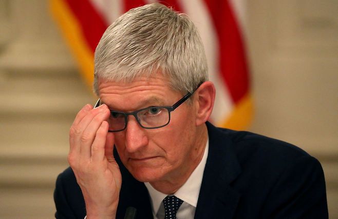 팀 쿡 애플 최고경영자(CEO). [로이터=연합뉴스]