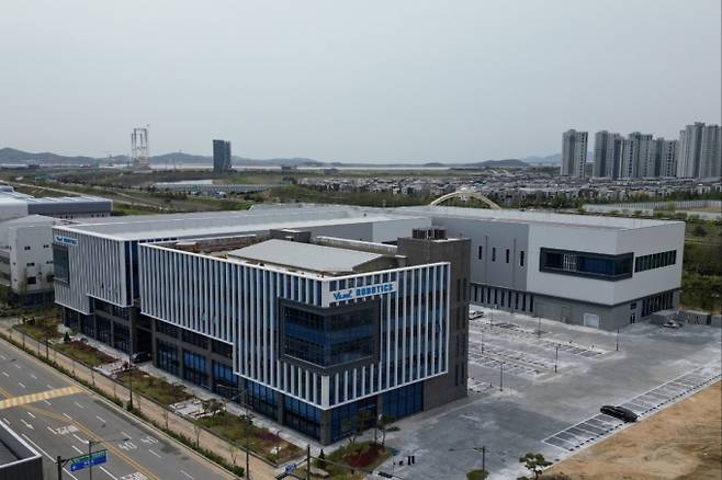 단일 로봇업체 중에서는 생산면적 국내 최대 규모인 유일로보틱스 청라 신사옥의 모습. /사진=유일로보틱스