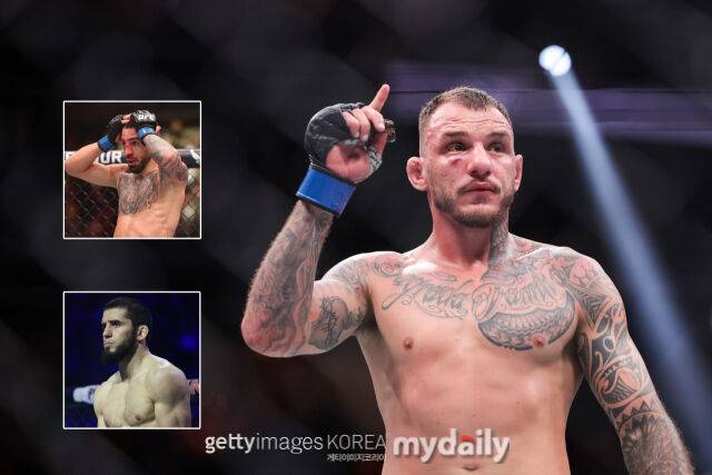 모이카노(오른쪽)가 토푸리아(왼쪽 위)와 마카체프의 맞대결을 전망했다. /게티이미지코리아