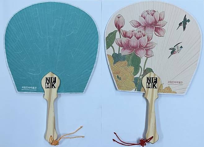 [서울=뉴시스] 단오부채 나누기(앞, 뒷면) (사진=국립민속박물관 제공) 2025.05.26. photo@newsis.com *재판매 및 DB 금지