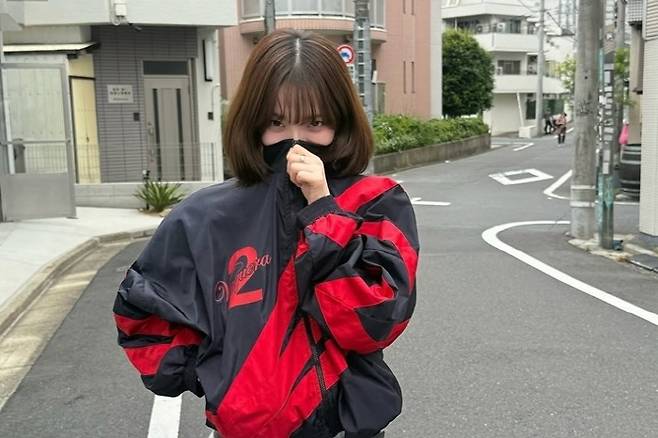 카리나가 올렸다가 삭제한 사진.