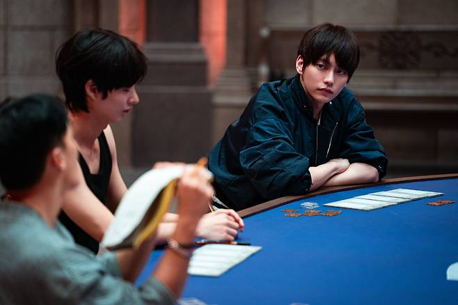 Contestants of "Devil’s Plan: Death Room." From left, 7high, Choi Hyun-joon, and Jeong Hyun-gyu /Courtesy of Netflix