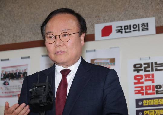 김문수 국민의힘 대선 후보 측 김재원 비서실장. 연합뉴스