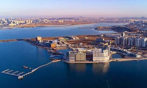 경기도 시흥시 거북섬이 있는 해양레저복합단지 전경. 시흥시 제공