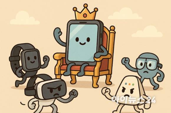 지난 10년간 '넥스트 스마트폰' 왕좌를 노렸던 VR기기, AI 기기, 스마트워치 등. [사진=챗 GPT 생성 이미지]
