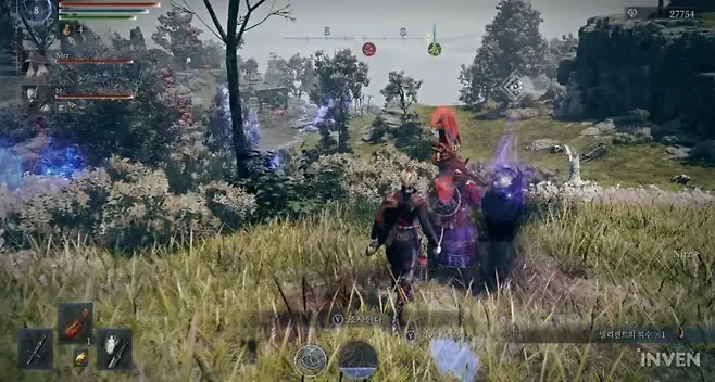 ▲ 플레이어를 압박하는 밤의 비. 머뭇거릴 틈이 없다