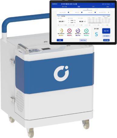 민테크가 개발한 배터리 신속 진단 시스템 / 출처=민테크