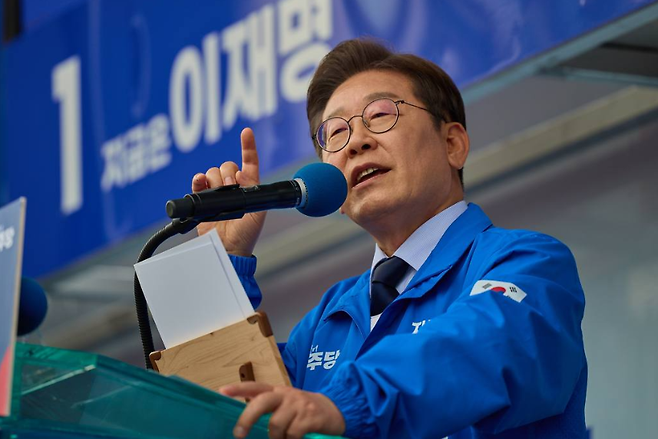 이재명 더불어민주당 대선 후보.