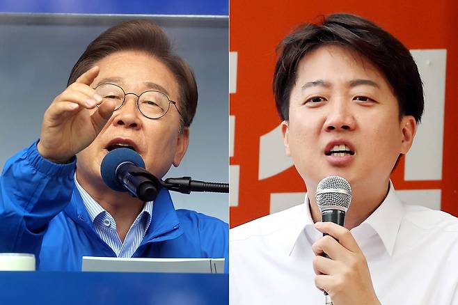 이재명 더불어민주당 대선후보(왼쪽), 이준석 개혁신당 대선후보. / 사진=국회사진기자단, 연합뉴스