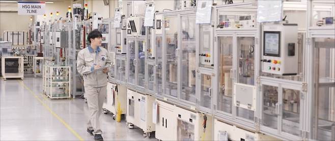 SNT모티브의 하이브리드 모터 공장. /SNT모티브 제공