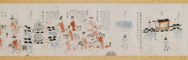 서울역사박물관에서 한·일 국교 정상화 60주년을 기념해 마련한 조선시대 통신사 특별전 ‘마음의 사귐, 여운이 물결처럼’은 양국 명품 유물이 총출동한 역대 최대 규모를 자랑한다. 사진은 통신사를 본 일본 민중의 생생한 반응이 담긴 통신사 행렬 그림 ‘연향오년조선통신사등성행렬도권’(1748, 34.8×552.5㎝, 시모노세케시립역사박물관)의 일부. 서울역사박물관 제공